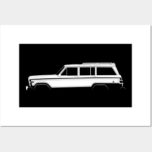 Jeep Wagoneer (SJ) Silhouette Posters and Art